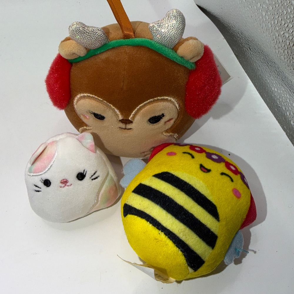 Squishmallows 3.5-5" Mixed Lot Brina Manny Koako Holiday Kawaii Plush Ornaments - Picture 6 of 7